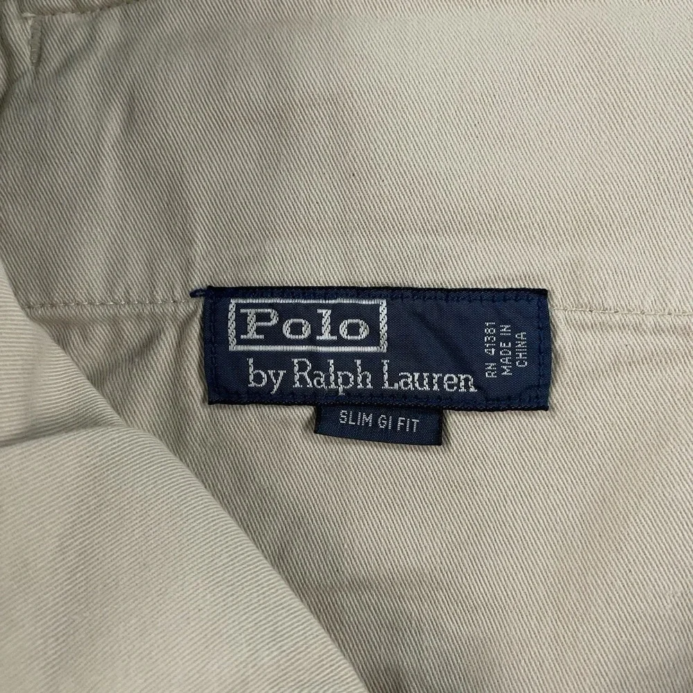 Polo Ralph Lauren SLIM GI FIT Pants Men's 42x30 Tan Chino $89 (Fits 42x28) NWT‎